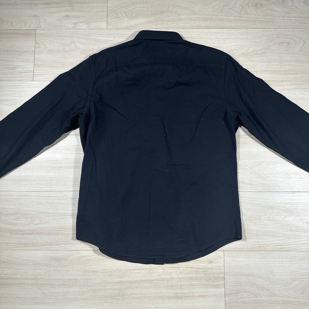 UNTUCKit Slim Fit Button Up Longsleeve Shirt Black Men's Size Large Utility - Picture 4 of 5